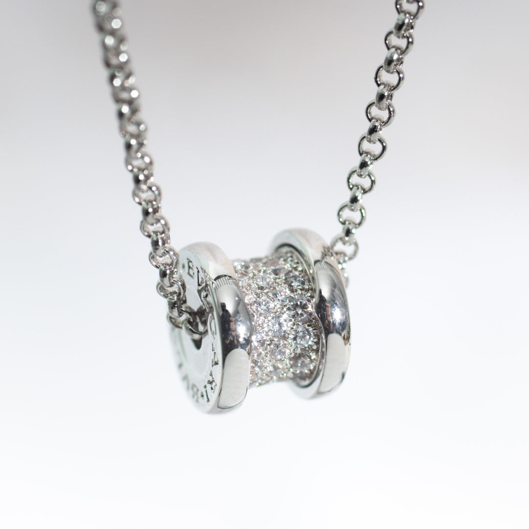 [Lumi Jewelry]ZERO 1 SILVER DIAMOND NECKLACE