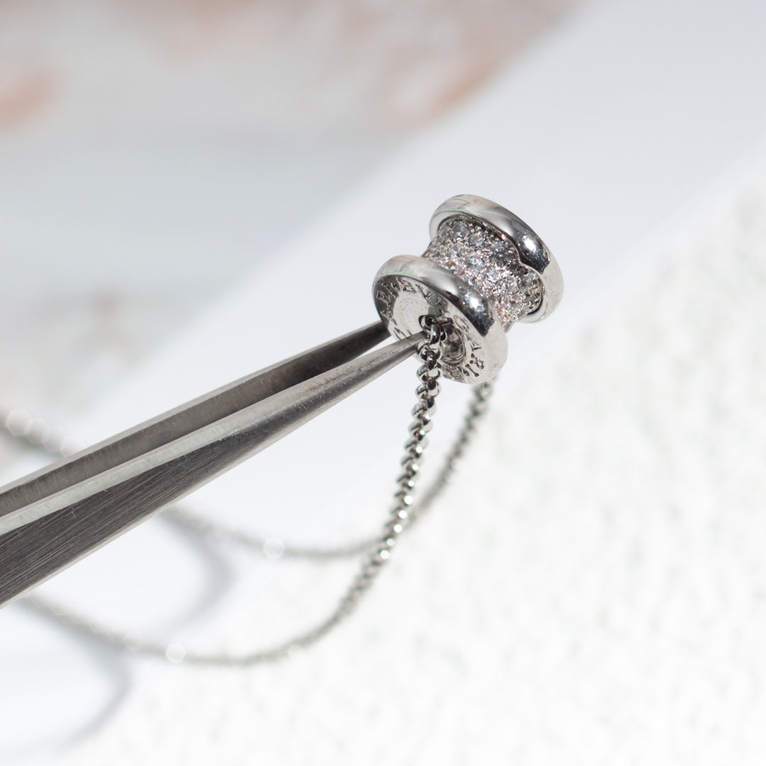 [Lumi Jewelry]ZERO 1 SILVER DIAMOND NECKLACE