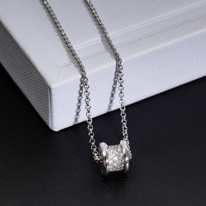 [Lumi Jewelry]ZERO 1 SILVER DIAMOND NECKLACE