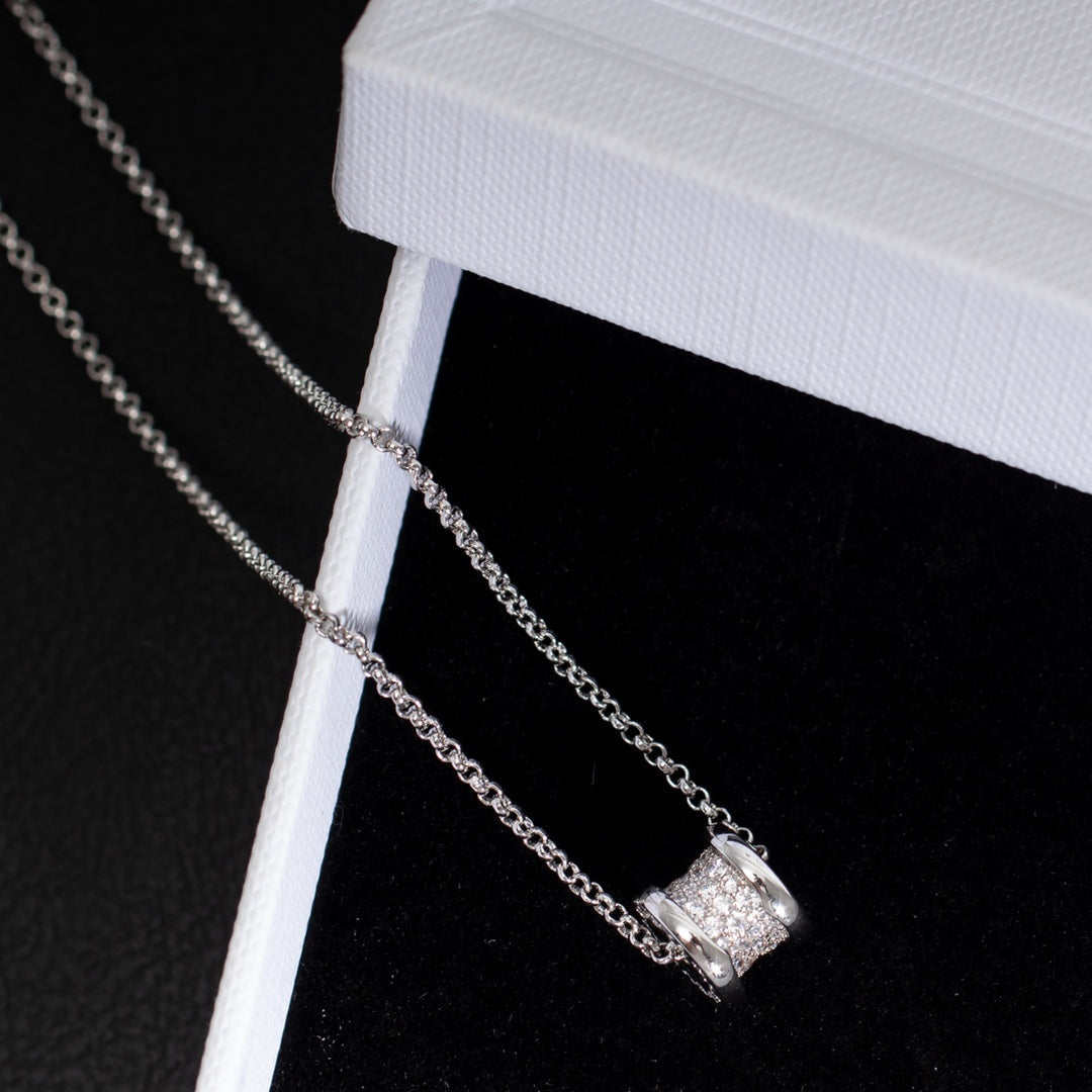 [Lumi Jewelry]ZERO 1 SILVER DIAMOND NECKLACE
