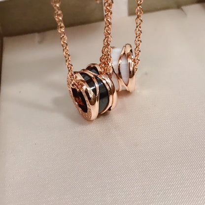 [Lumi Jewelry]ZERO 1 FOUR BAND PINK GOLD CERAMIC