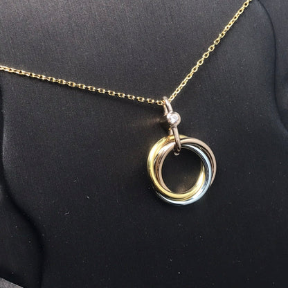 [Lumi Jewelry]TRINITY  NECKLACE 1 DIAMOND