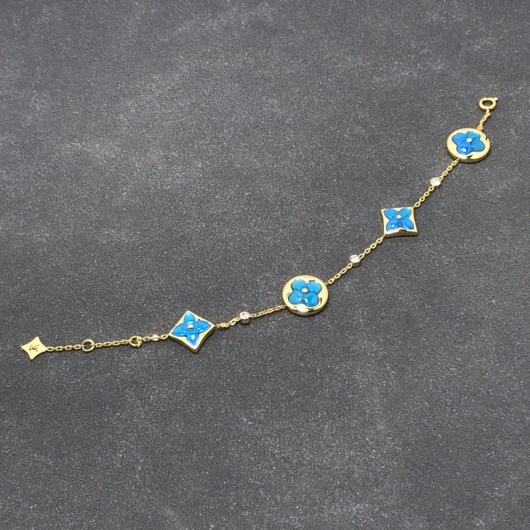 [Lumi Jewelry]STAR AND SUN TURQUOISE 4 MOTIFS 3 DIAMONDS
