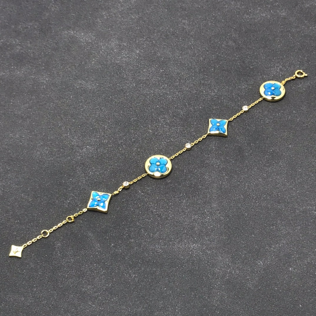 [Lumi Jewelry]STAR AND SUN TURQUOISE 4 MOTIFS 3 DIAMONDS