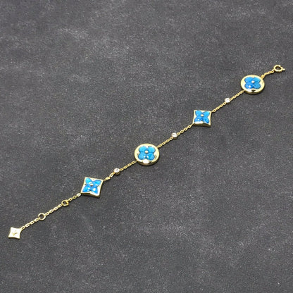 [Lumi Jewelry]STAR AND SUN TURQUOISE 4 MOTIFS 3 DIAMONDS