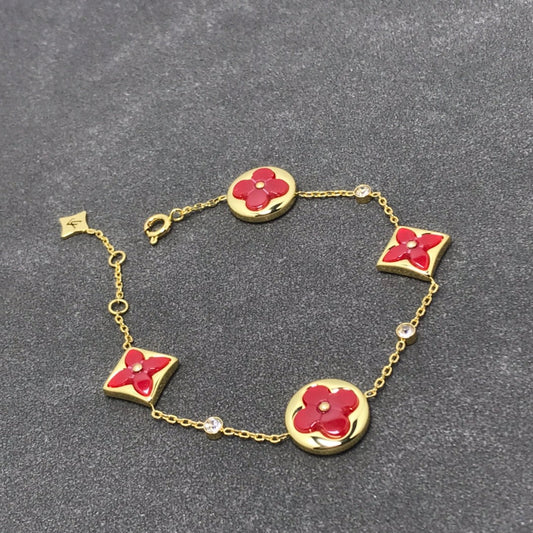 [Lumi Jewelry]STAR AND SUN CARNELIAN 4 MOTIFS 3 DIAMONDS
