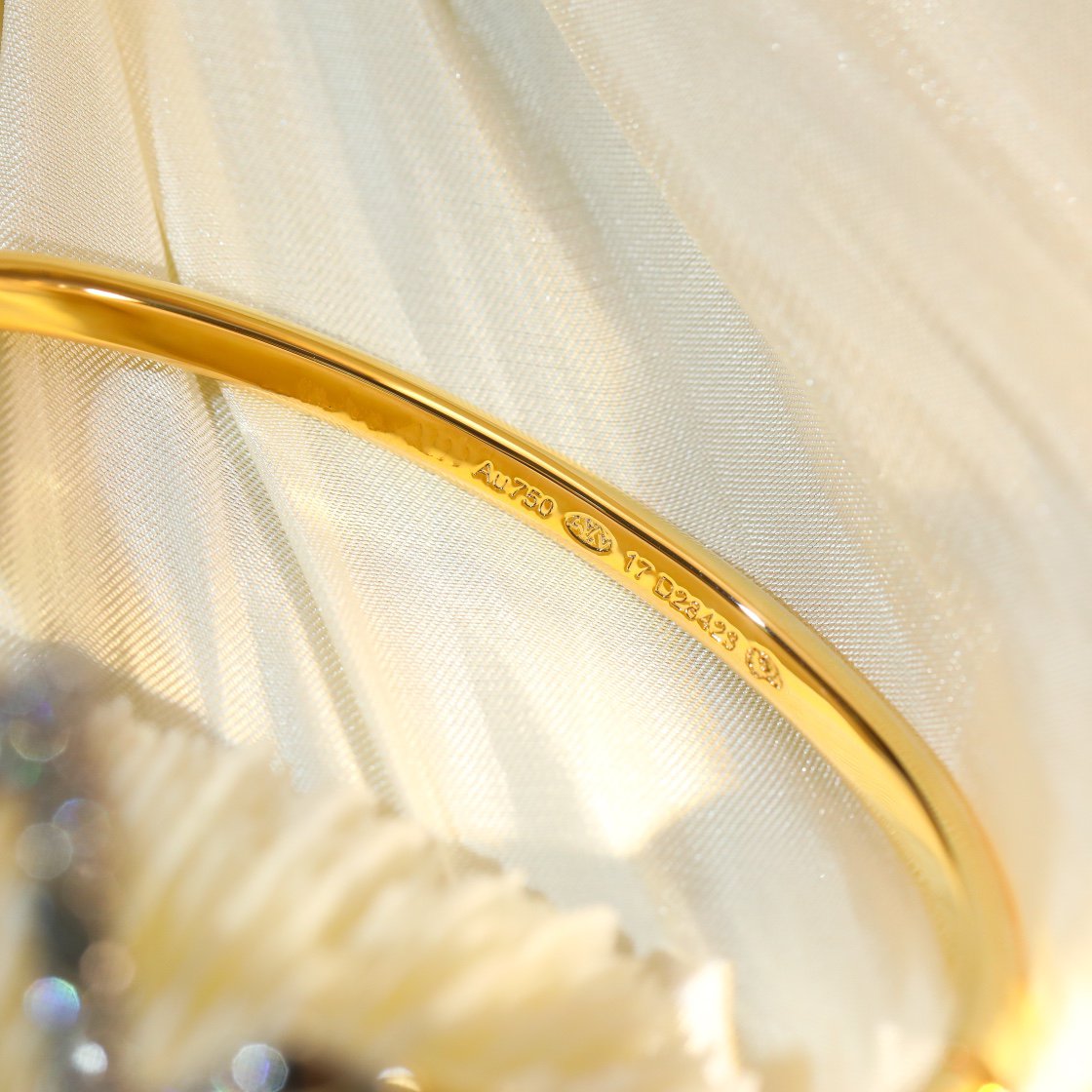 [Lumi Jewelry]VOLTE UPSITE DOWN GOLD DIAMOND BRACELET