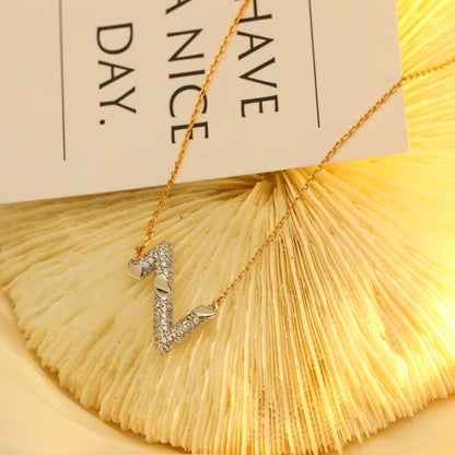 [Lumi Jewelry]VOLT SILVER DIAMOND PEDANT NECKLACE