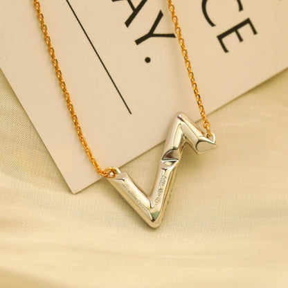 [Lumi Jewelry]VOLT SILVER DIAMOND PEDANT NECKLACE