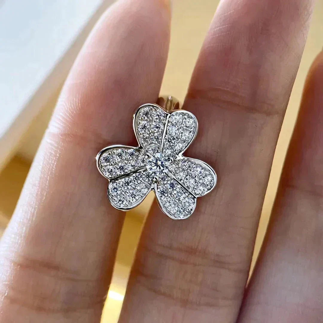 [Lumi Jewelry]CLOVER COMOS DIAMOND EARRINGS SILVER