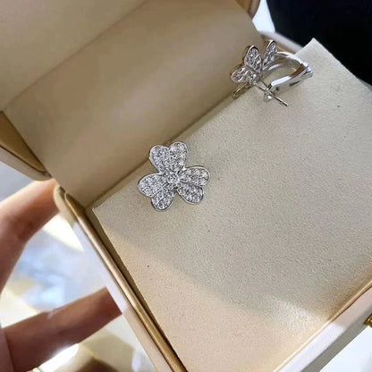 [Lumi Jewelry]CLOVER COMOS DIAMOND EARRINGS SILVER