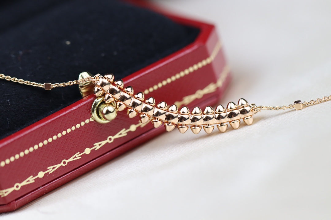 [Lumi Jewelry]CLASH PINK GOLD NECKLACE
