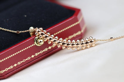 [Lumi Jewelry]CLASH PINK GOLD NECKLACE