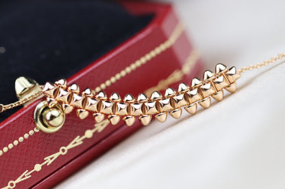 [Lumi Jewelry]CLASH PINK GOLD NECKLACE