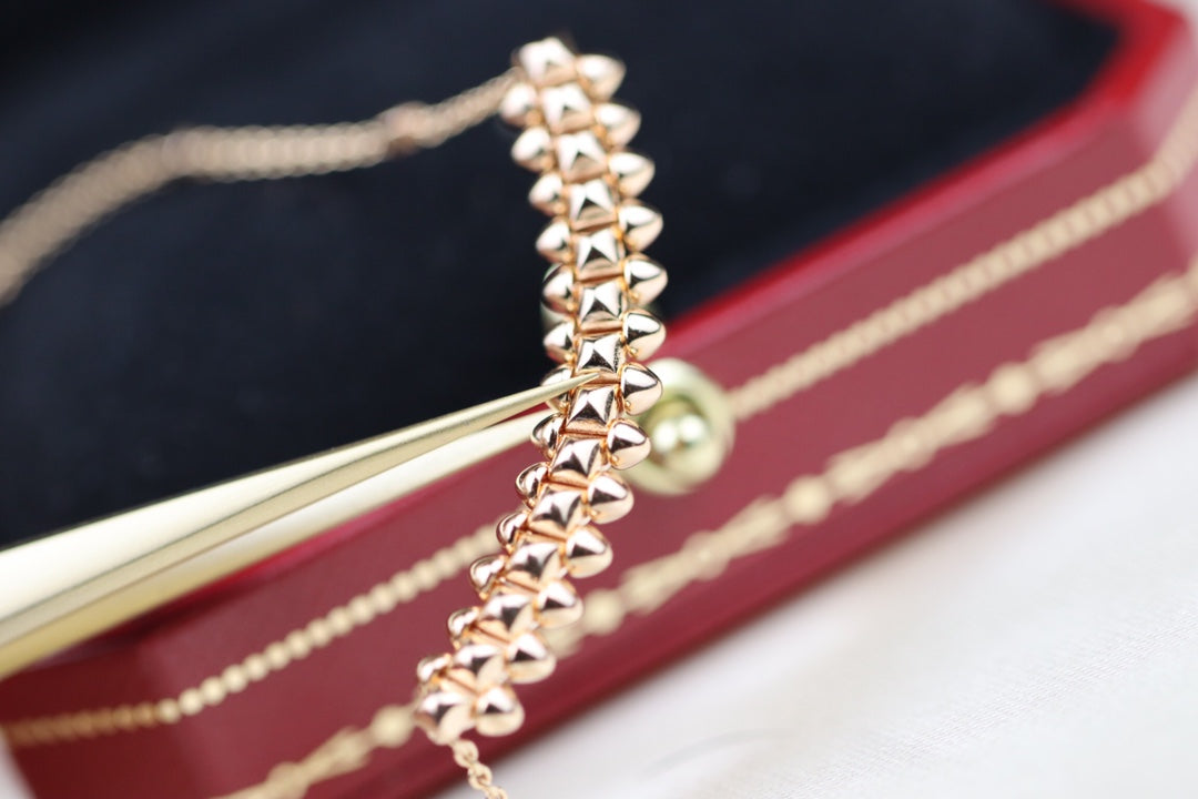 [Lumi Jewelry]CLASH PINK GOLD NECKLACE