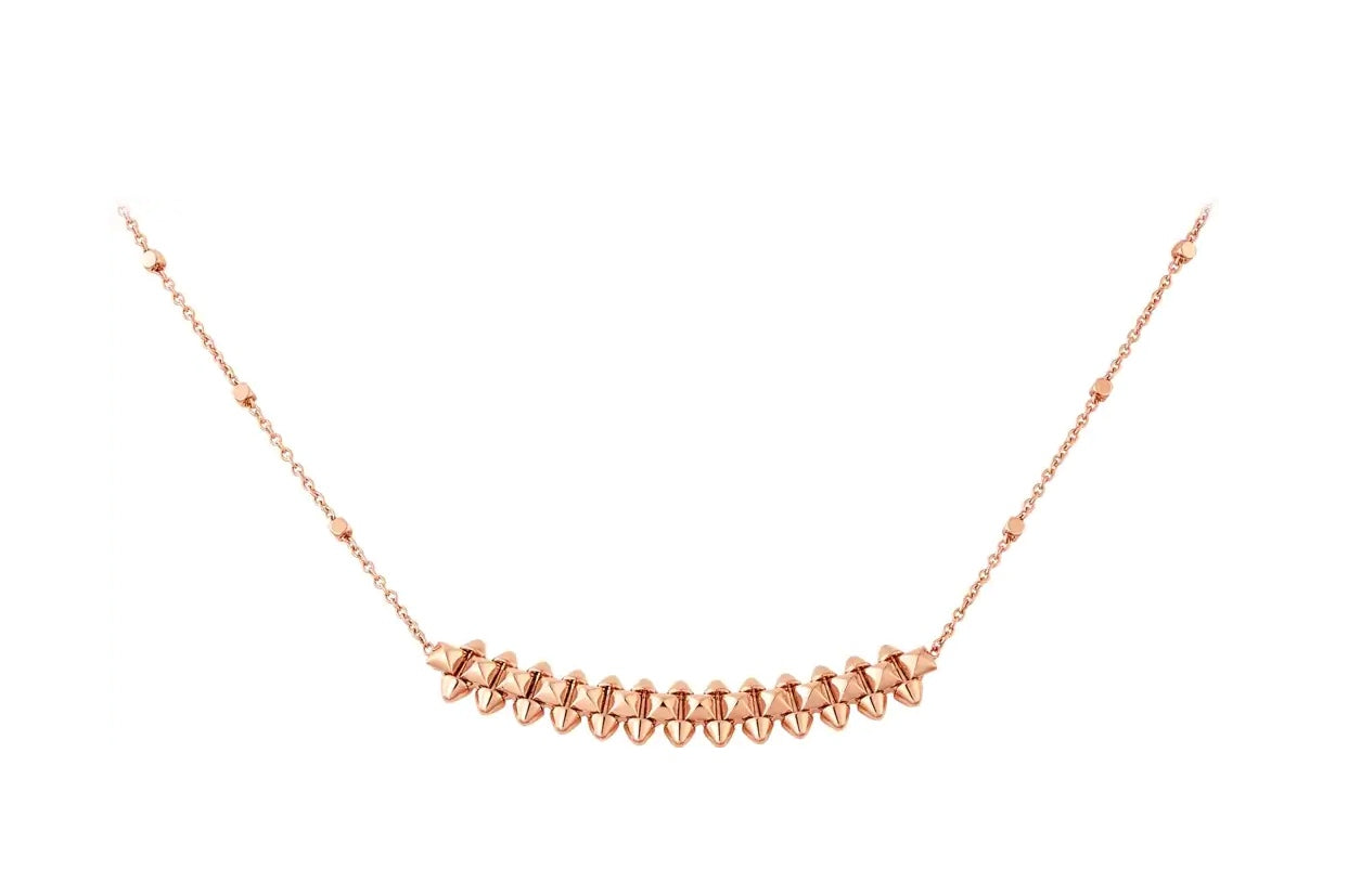 [Lumi Jewelry]CLASH PINK GOLD NECKLACE