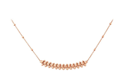 [Lumi Jewelry]CLASH PINK GOLD NECKLACE