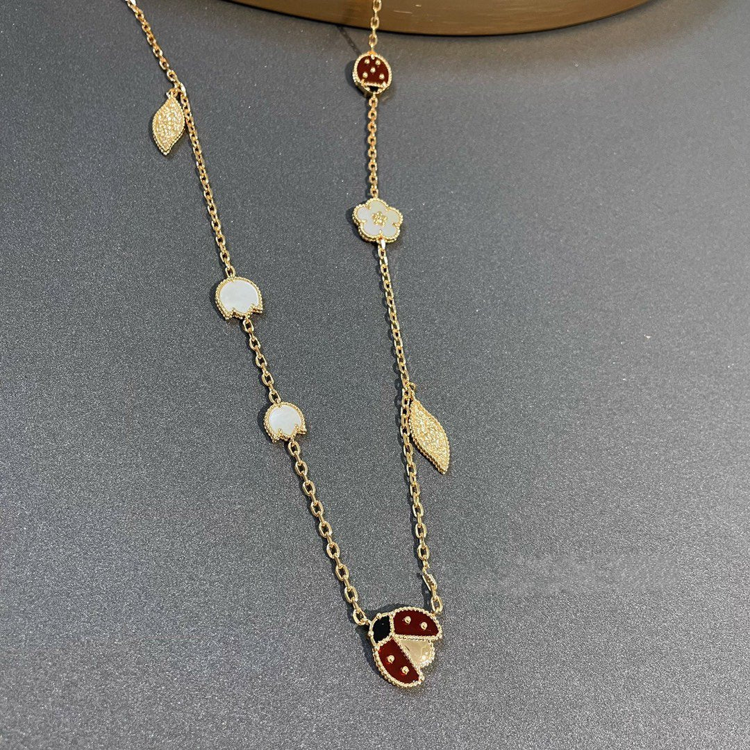 [Lumi Jewelry]LUCKY SPRING 15 MOTIFS GOLD NECKLACE