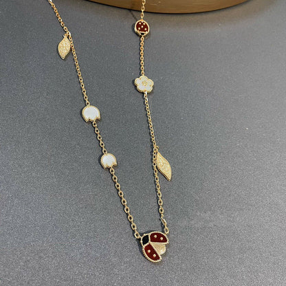[Lumi Jewelry]LUCKY SPRING 15 MOTIFS GOLD NECKLACE