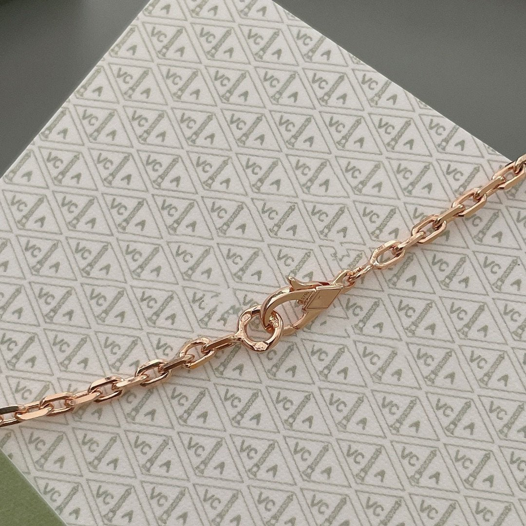 [Lumi Jewelry]LUCKY SPRING 15 MOTIFS ROSE GOLD NECKLACE