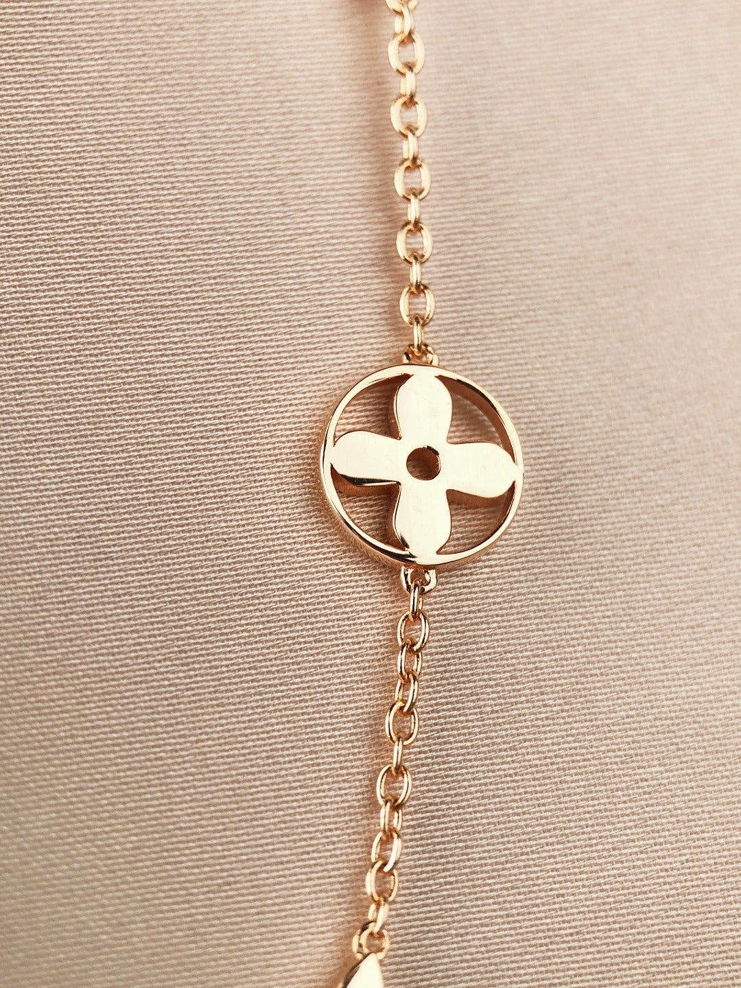[Lumi Jewelry]STAR AND SUN 7 MOTIFS GOLD BRACELET