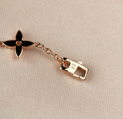[Lumi Jewelry]STAR AND SUN 7 MOTIFS GOLD BRACELET