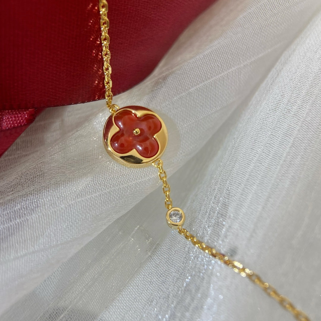 [Lumi Jewelry]SUN PEDANT CARNELIAN BRACELET