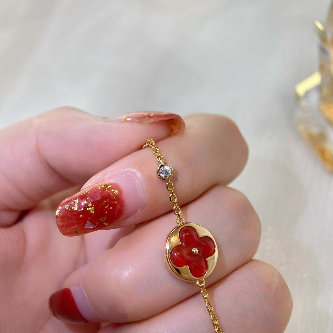 [Lumi Jewelry]SUN PEDANT CARNELIAN BRACELET