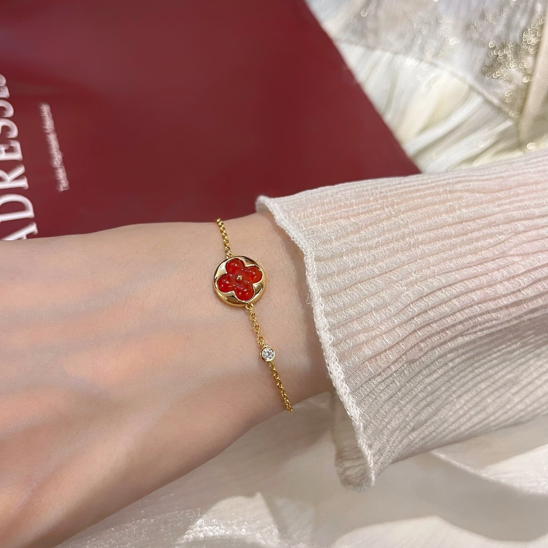 [Lumi Jewelry]SUN PEDANT CARNELIAN BRACELET