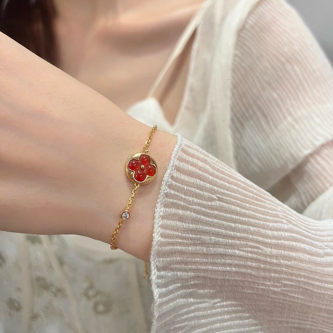 [Lumi Jewelry]SUN PEDANT CARNELIAN BRACELET