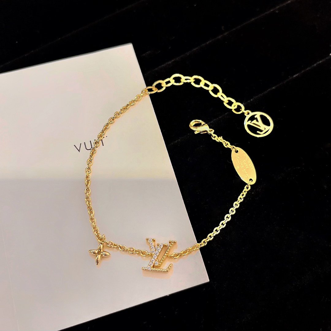 [Lumi Jewelry]LOGO STAR MOTIF GOLD BRACELET