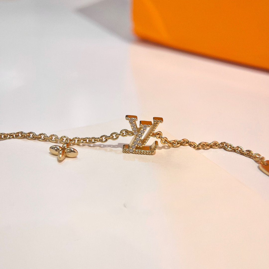 [Lumi Jewelry]LOGO STAR MOTIF GOLD BRACELET