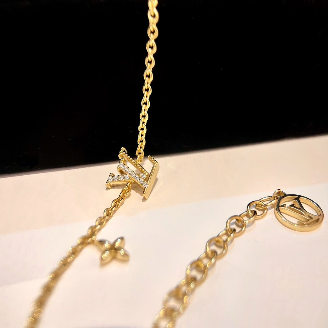 [Lumi Jewelry]LOGO STAR MOTIF GOLD BRACELET