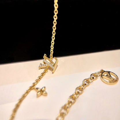 [Lumi Jewelry]LOGO STAR MOTIF GOLD BRACELET
