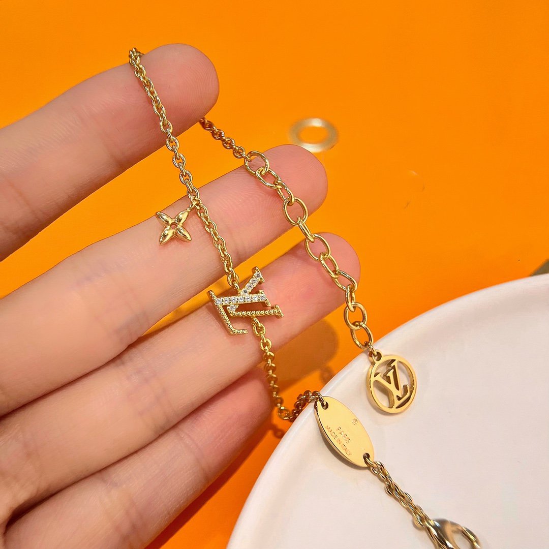 [Lumi Jewelry]LOGO STAR MOTIF GOLD BRACELET