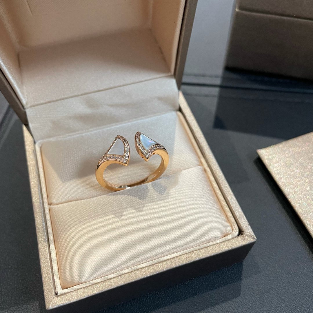 [Lumi Jewelry]DREAM MOP DIAMOND OPEN RING