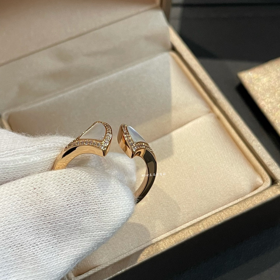 [Lumi Jewelry]DREAM MOP DIAMOND OPEN RING