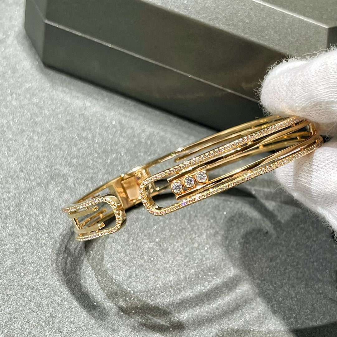 [Lumi Jewelery]MOVE 10TH PAVED DIAMOND BRACELET