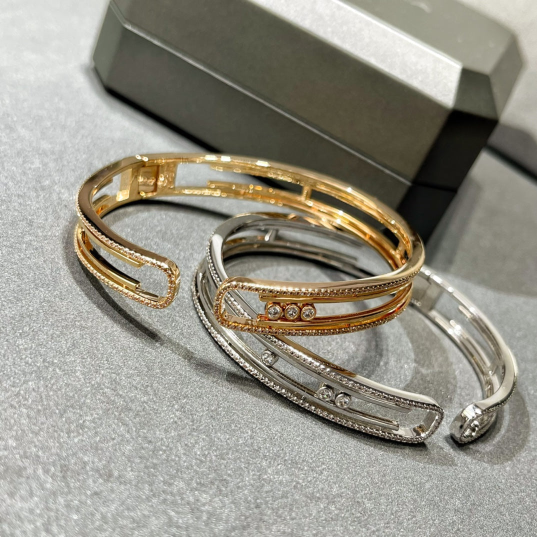 [Lumi Jewelery]MOVE 10TH PAVED DIAMOND BRACELET