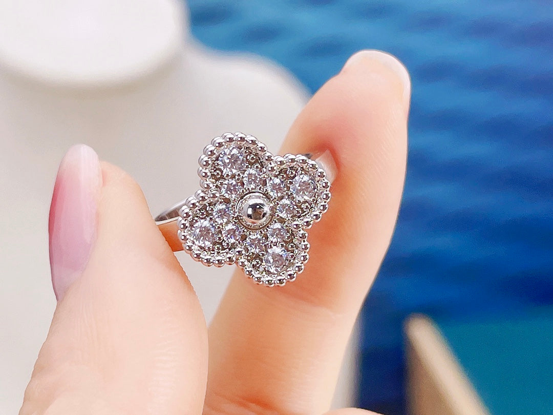 [Lumi Jewelry]CLOVER DIAMOND RING