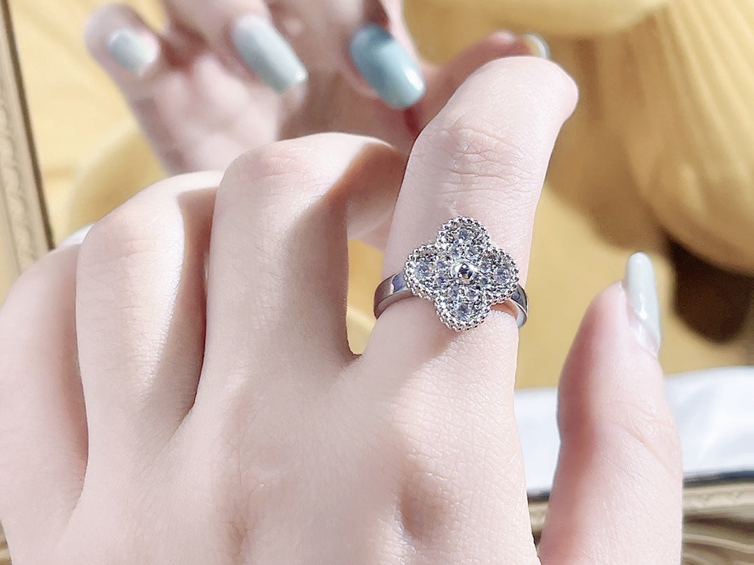 [Lumi Jewelry]CLOVER DIAMOND RING