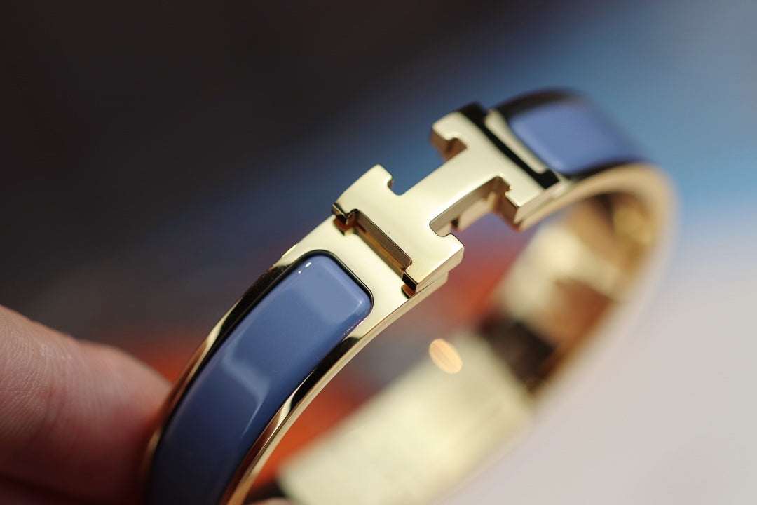 [Lumi Jewelry]H BRACELET 12MM BLUE GRAY