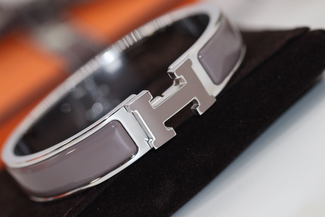 [Lumi Jewelry]H BRACELET 12MM BROWN