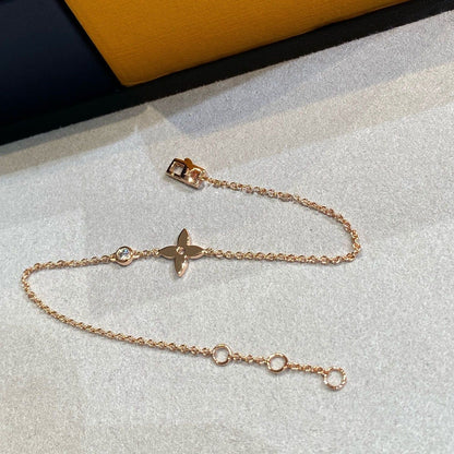 [Lumi Jewelry]STAR DIAMOND PINK GOLD BRACELET