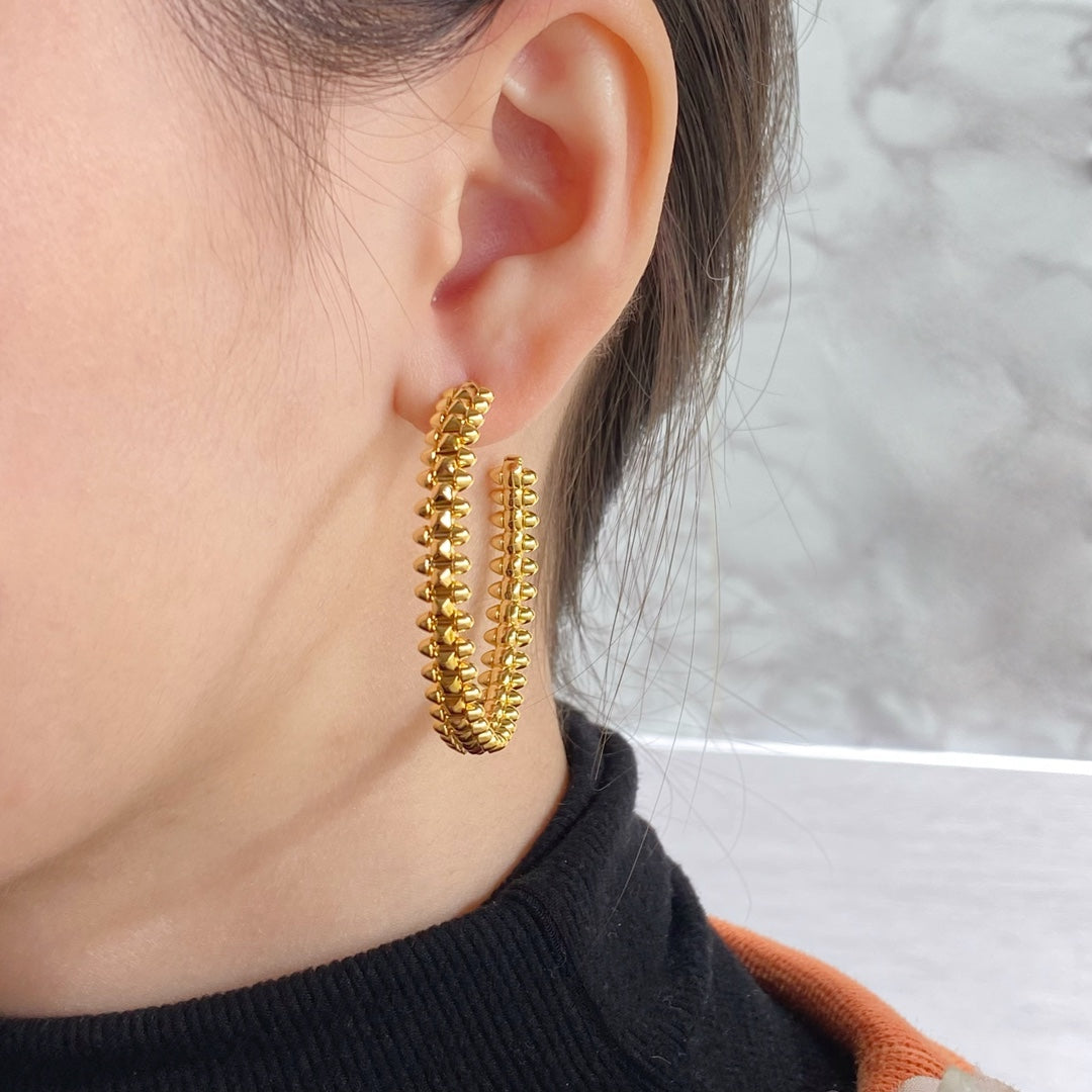 [Lumi Jewelry]CLASH HOOP EARRINGS