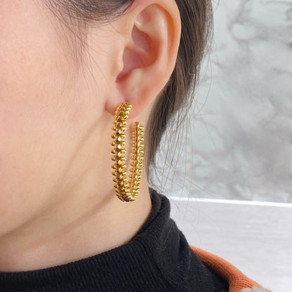 [Lumi Jewelry]CLASH HOOP EARRINGS