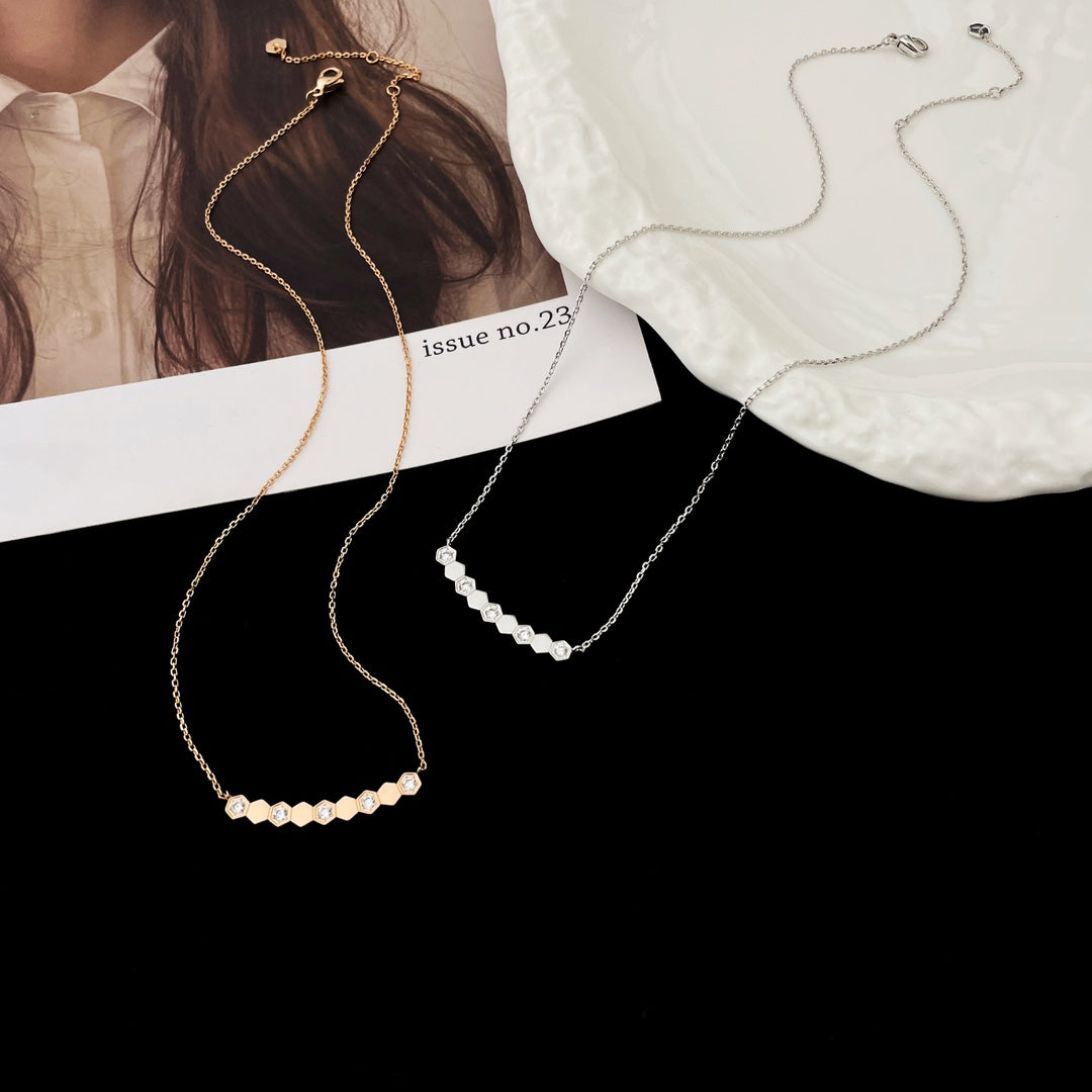 [Lumi Jewelry]BEE MY LOVE DIAMOND NECKLACE