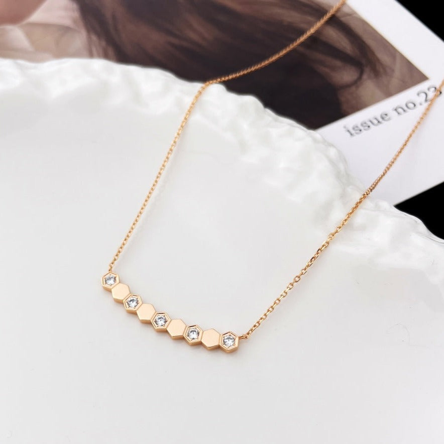[Lumi Jewelry]BEE MY LOVE DIAMOND NECKLACE