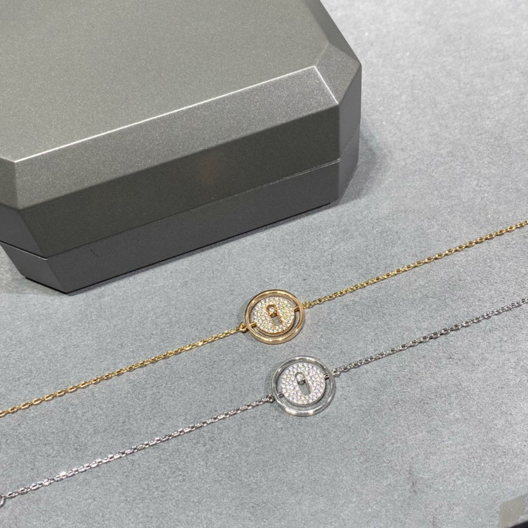 [Lumi Jewelery]LUCKY MOVE DIAMOND PAVED BRACELET