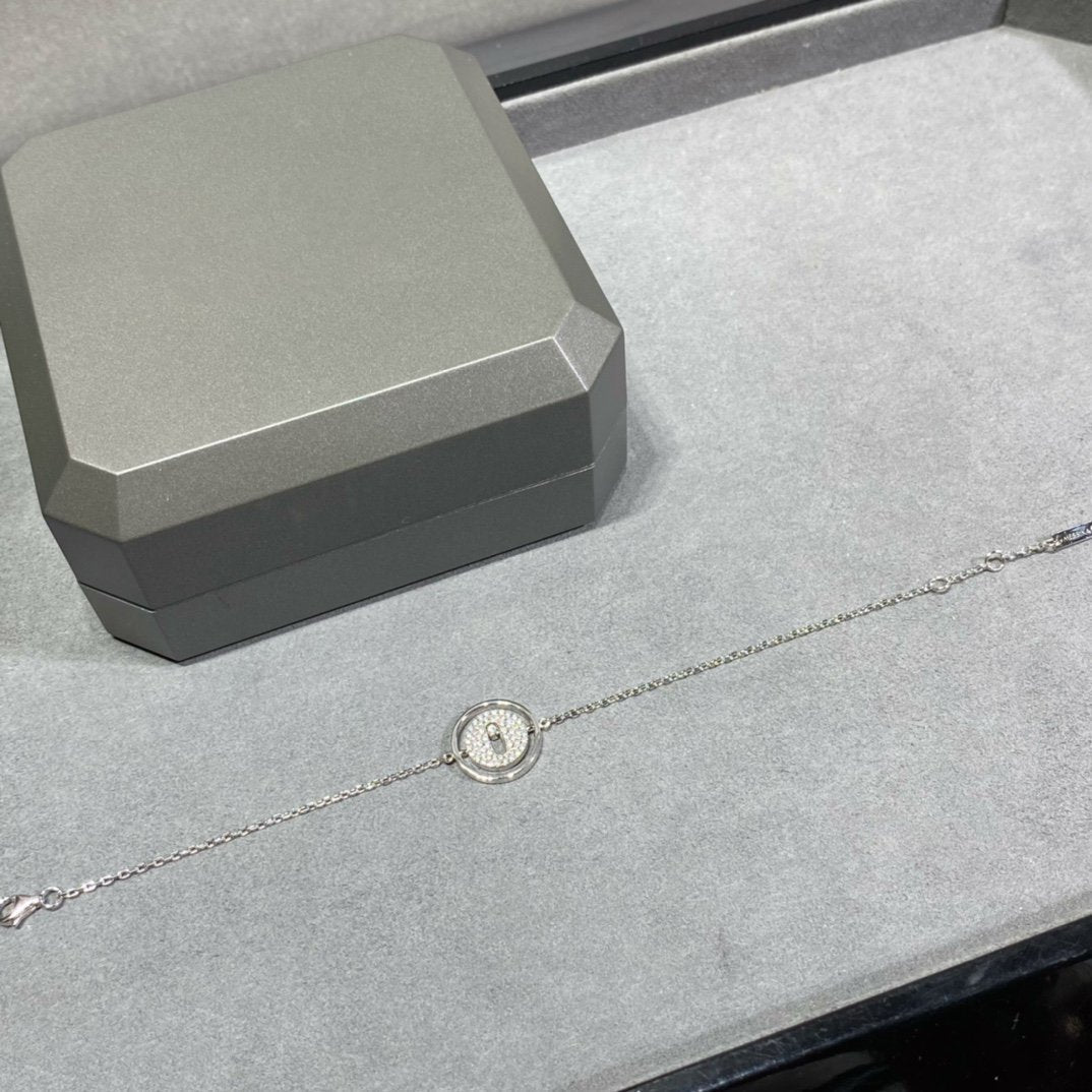 [Lumi Jewelery]LUCKY MOVE DIAMOND PAVED BRACELET